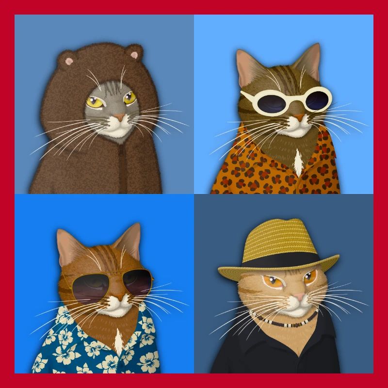 Variété de chat tigré