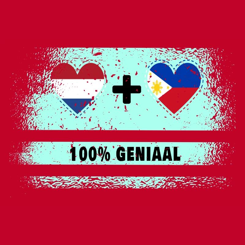 Philippines et Pays-Bas Drapeau 100% Genius