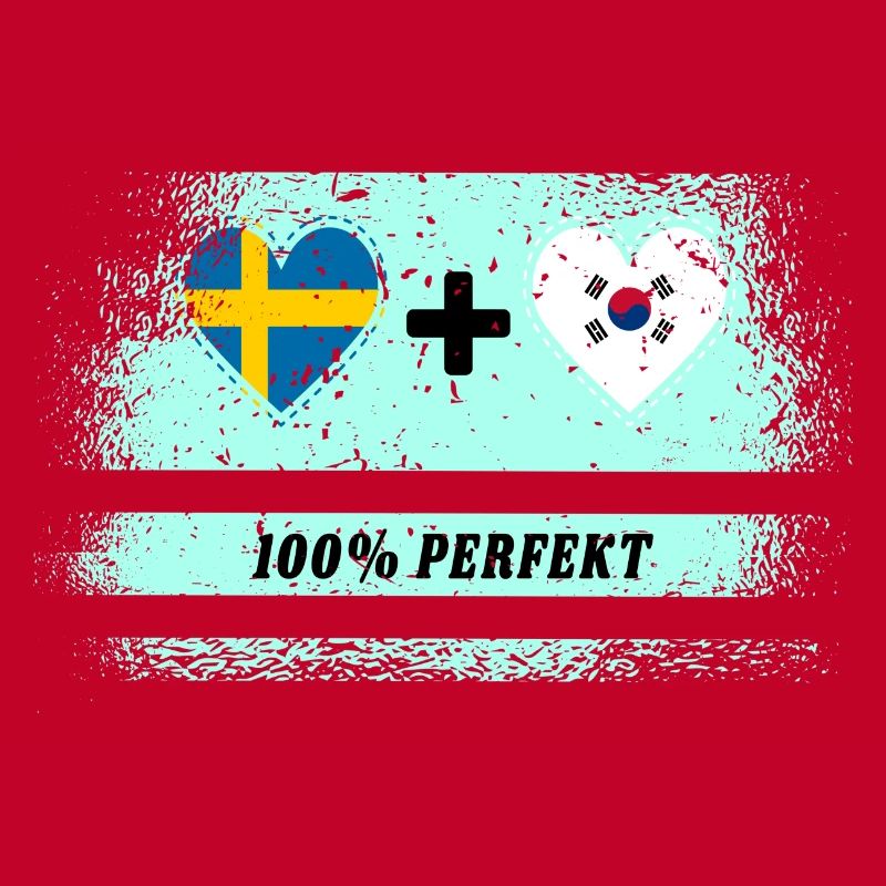 Corée du Sud et Suède 100% Parfait / Cadeau