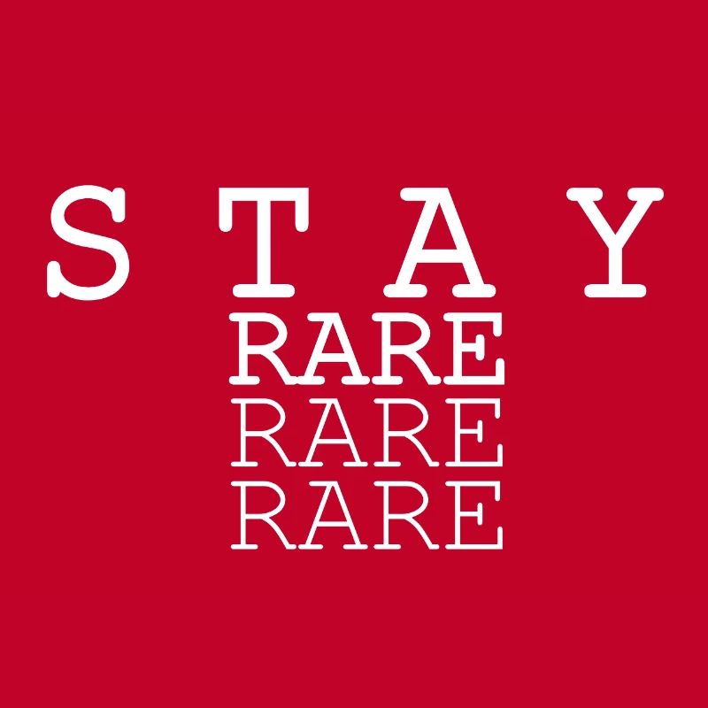 Conception triple texte Stay Rare