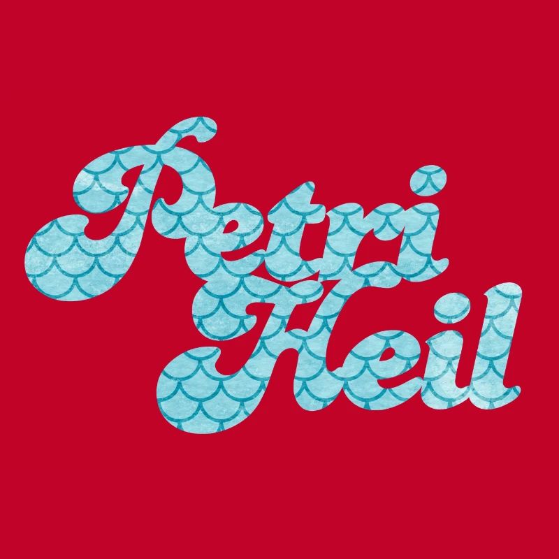 Petri Heil Angler Hobby Fish Scale Pattern