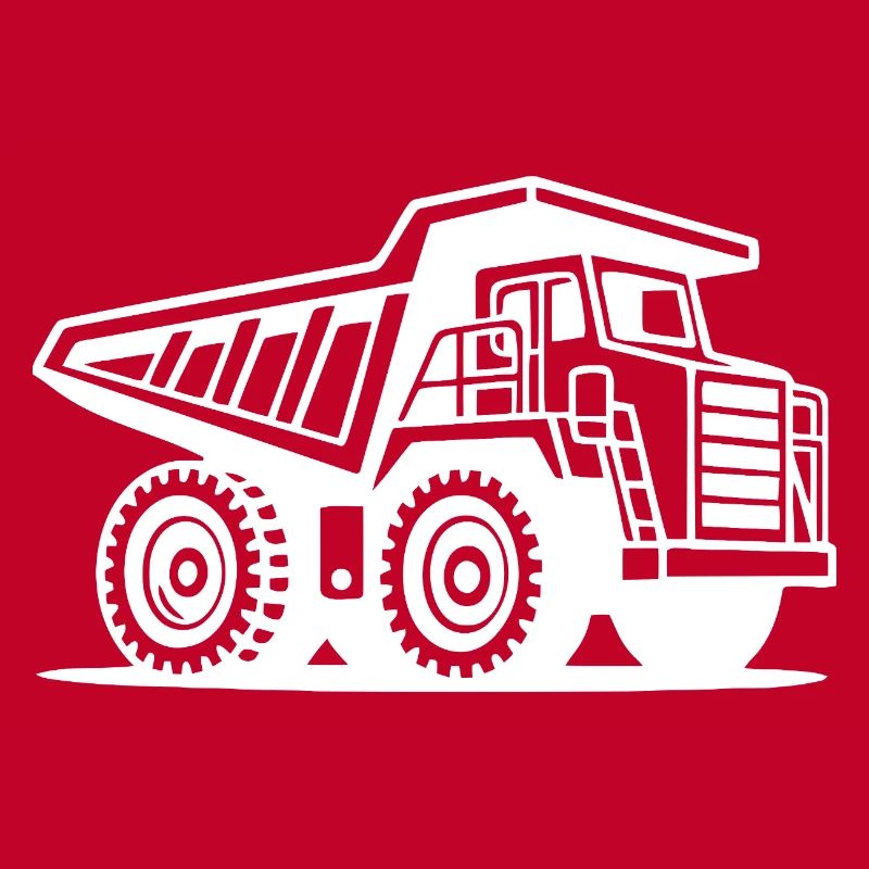 Conception de la silhouette du camion minier industriel