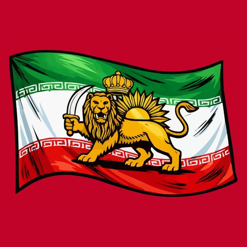 Drapeau de la Perse et de l’Iran