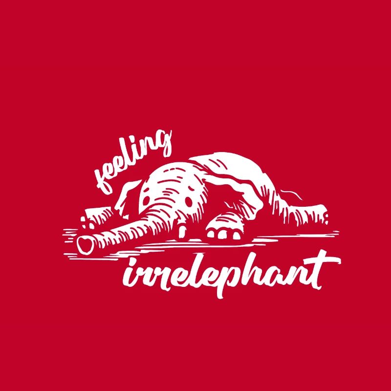 feeling irrelephant elephant animals funny pun