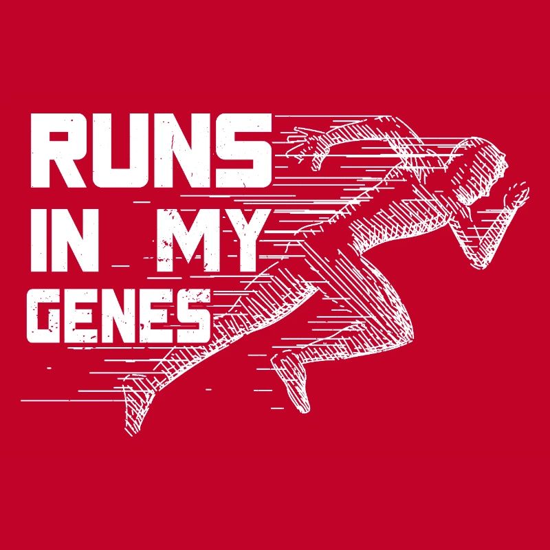 Course de marathon dans mon cadeau de course génétique