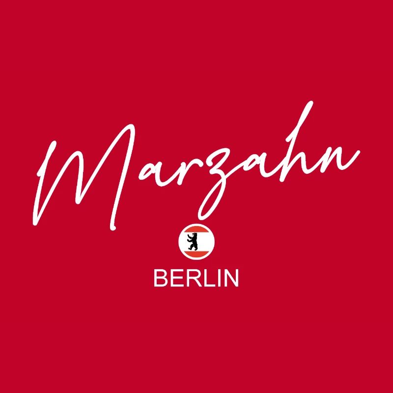 Marzahn - Drapeau de Berlin - Ours de Berlin - Berlineri