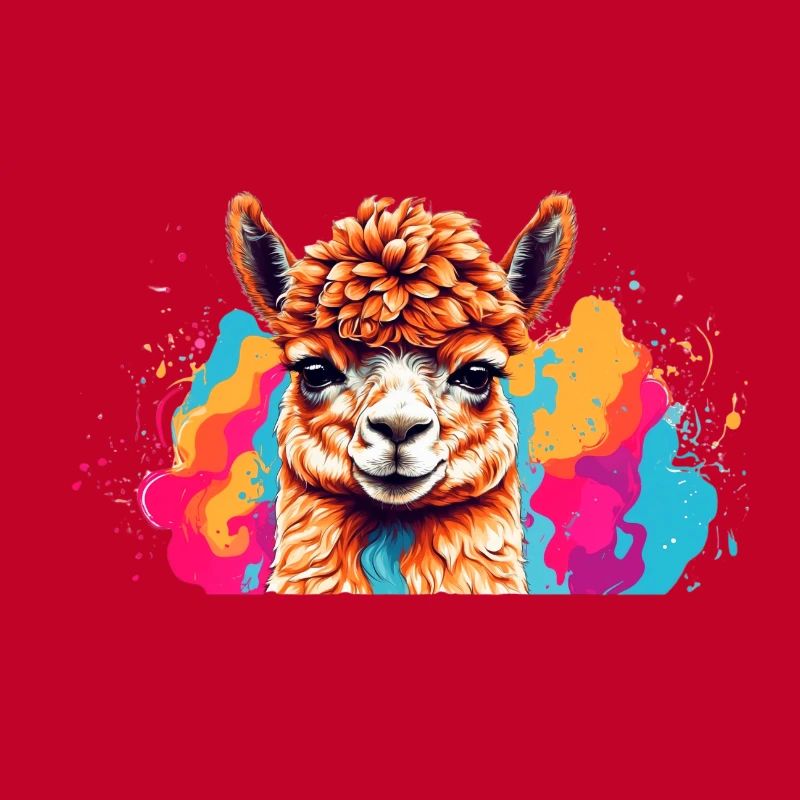 Llama Color Explosion