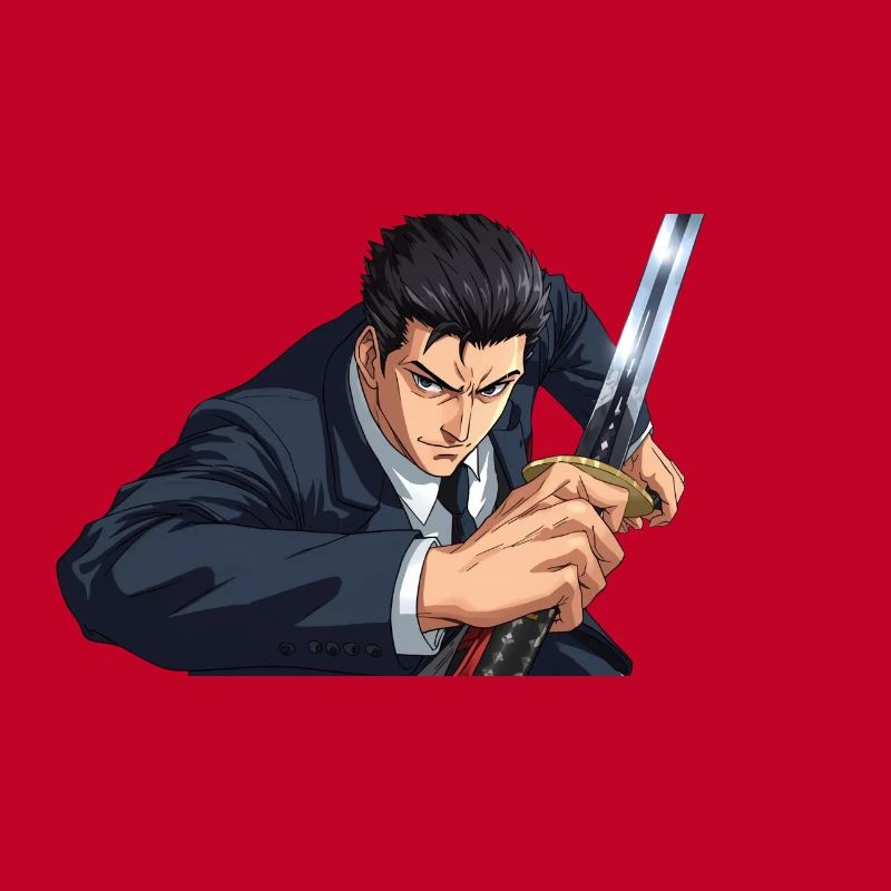 Anime en costume avec épée