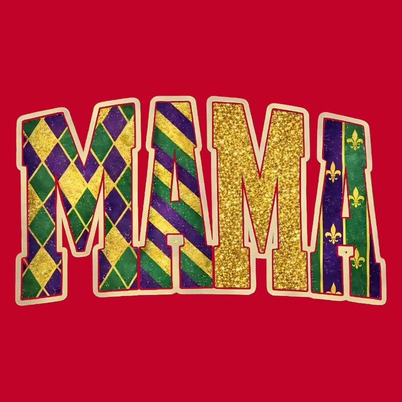 MAMA Mardi Gras Glitzerbuchstaben