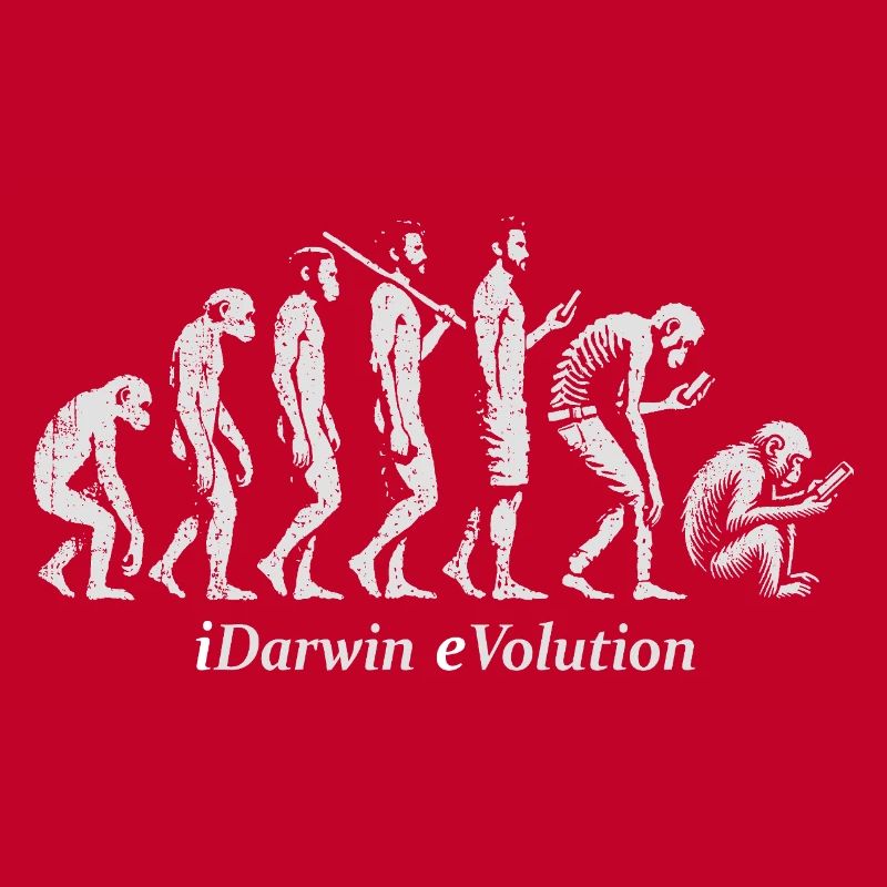 Die Evolution des Silhouettendesigns der Menschheit