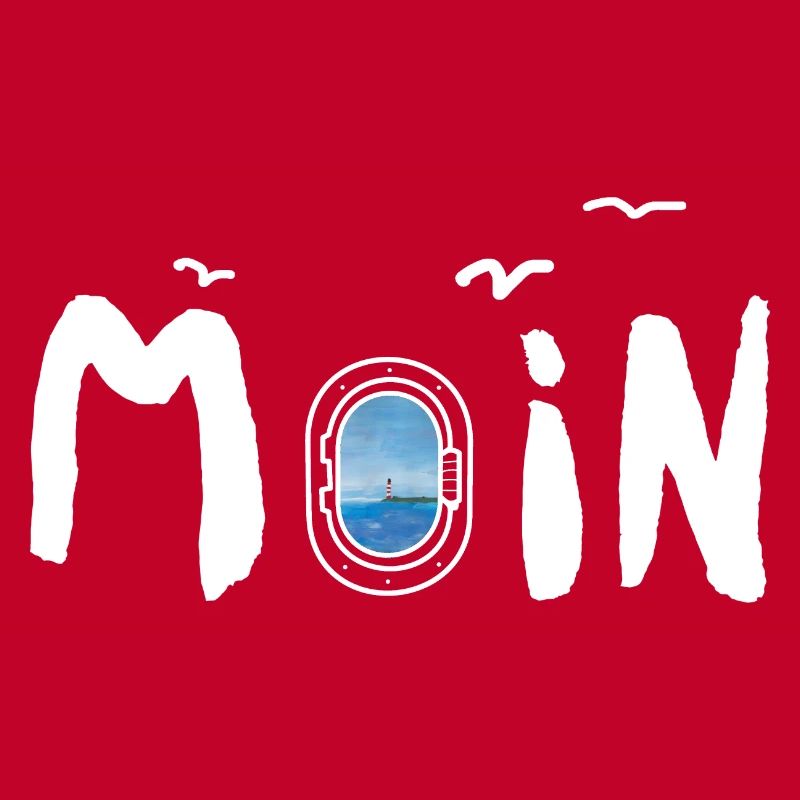Moin Meer Leuchtturm Möwe