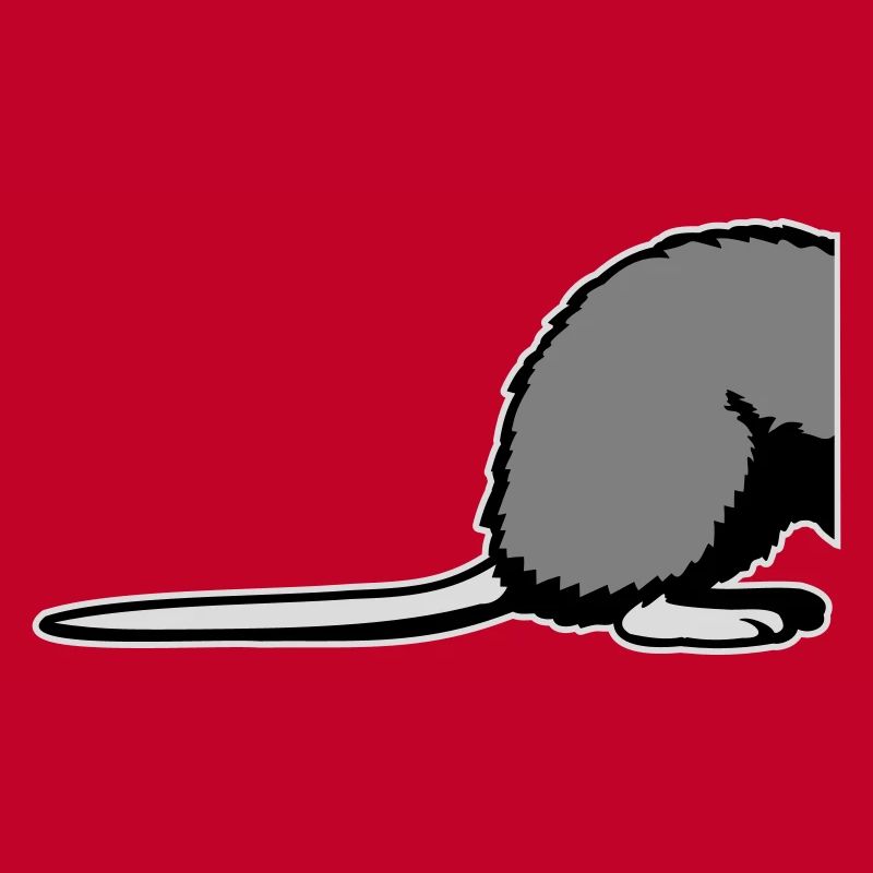 Rat Backside Semi Funny Tail Rodent Animal