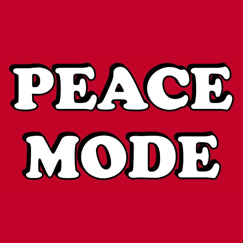 Peace Mode Bold Typography Tee