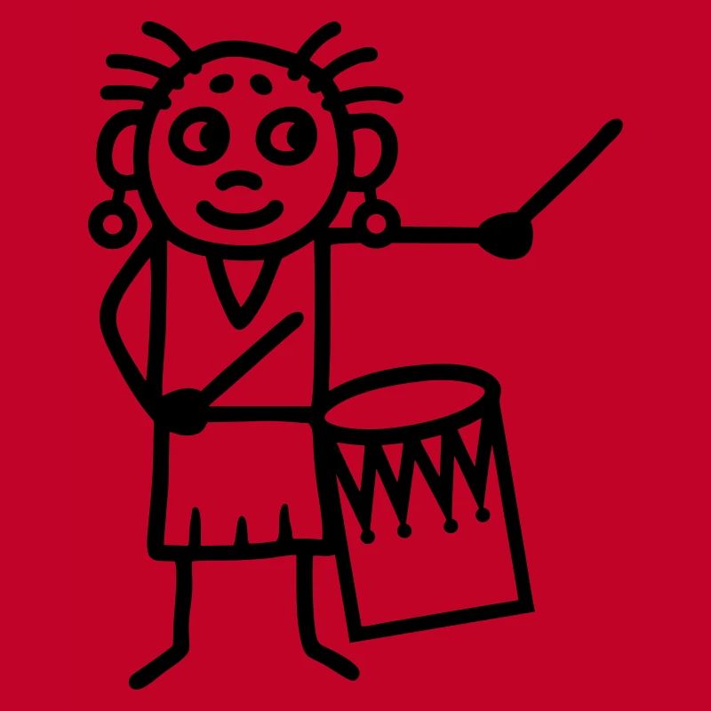 Frau mit Surdo