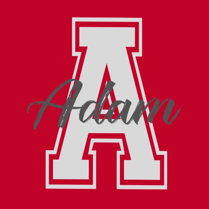 first name ADAM party name tshirt personalized adam