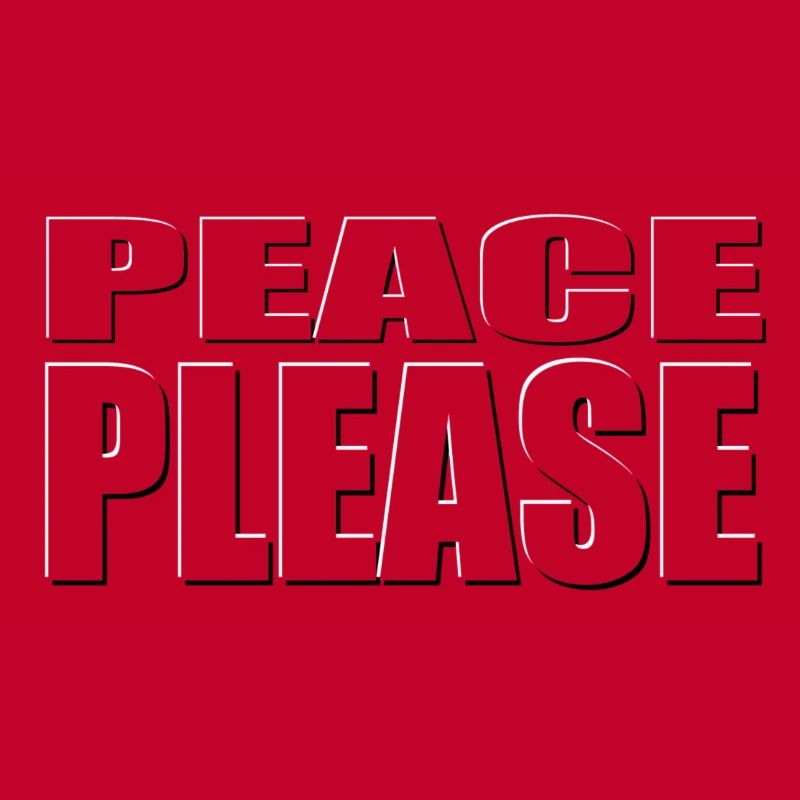 PEACE PLEASE transparent font