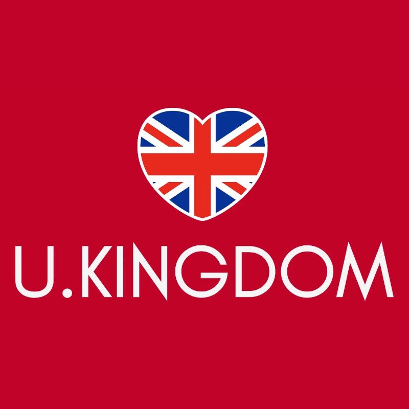 Cœur avec drapeau britannique