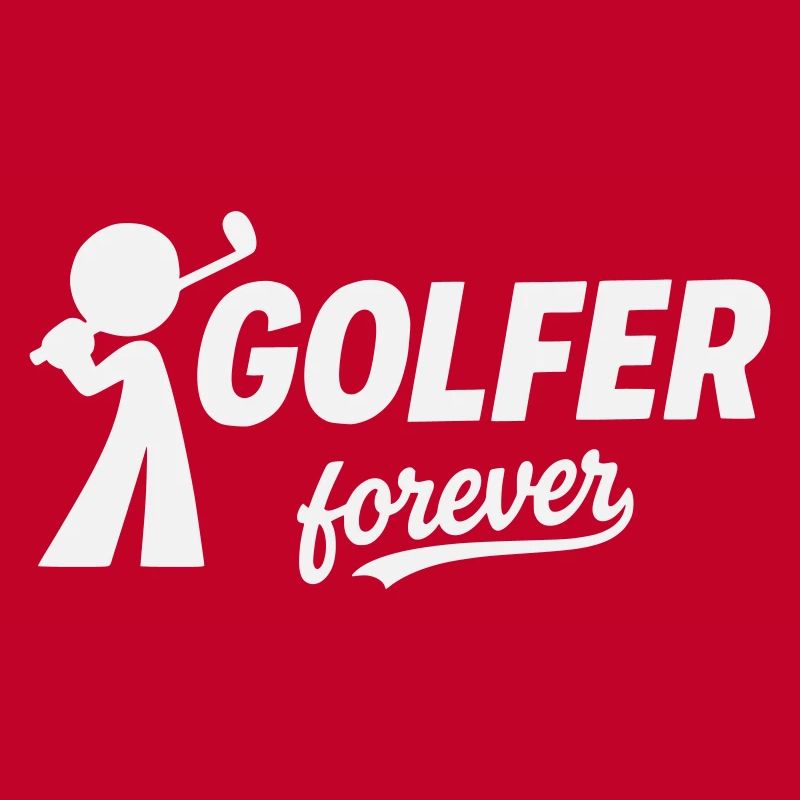 Golf, Golfer Forever Silhouette