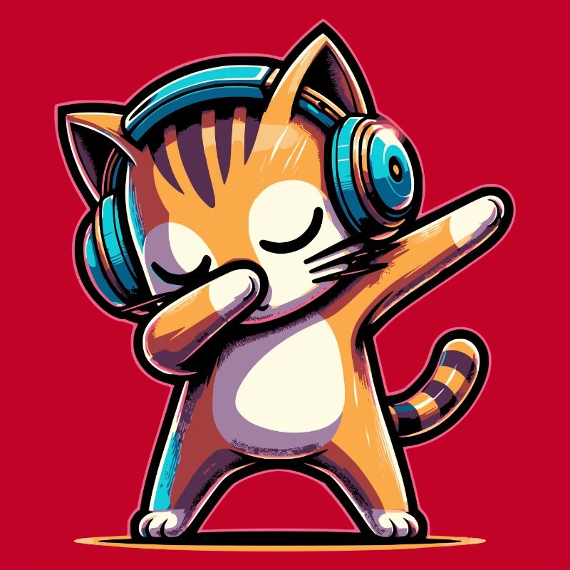 Dabbing Katze