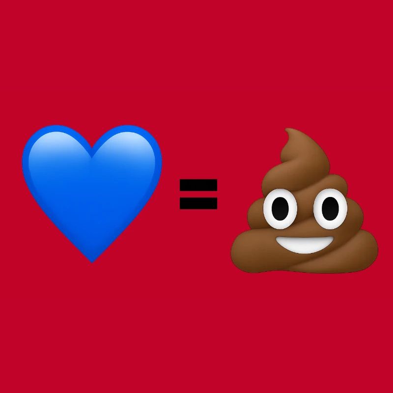 AfD est nul - 💙 = 💩 (Bright Design)