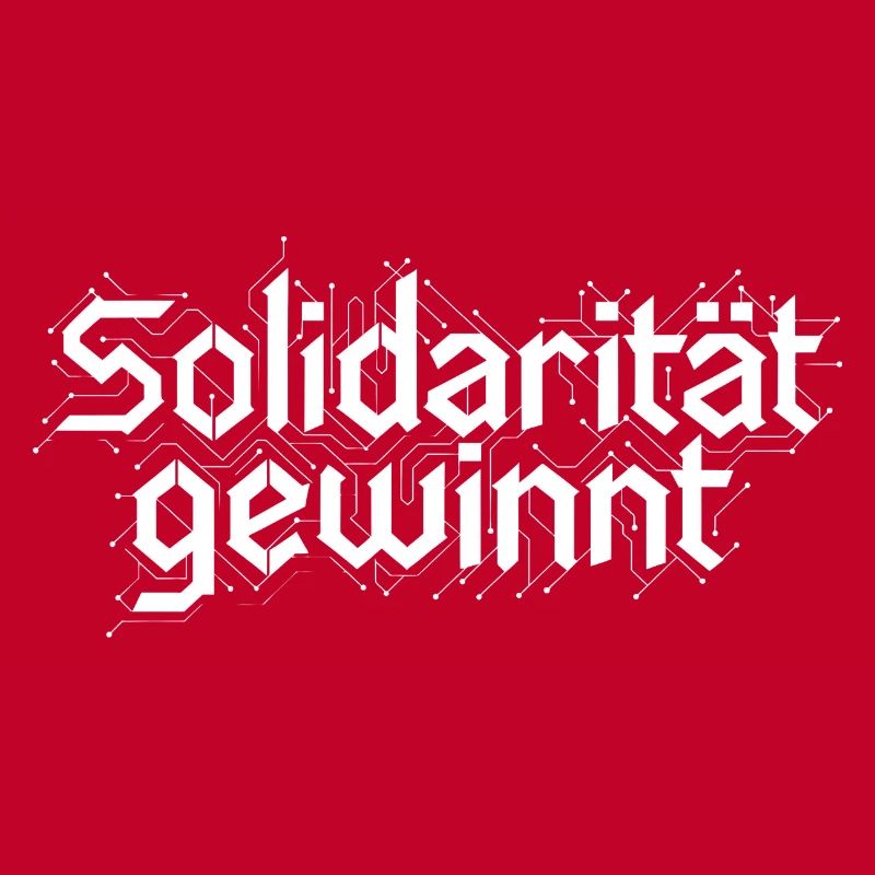 Solidarity Wins Statement Design White