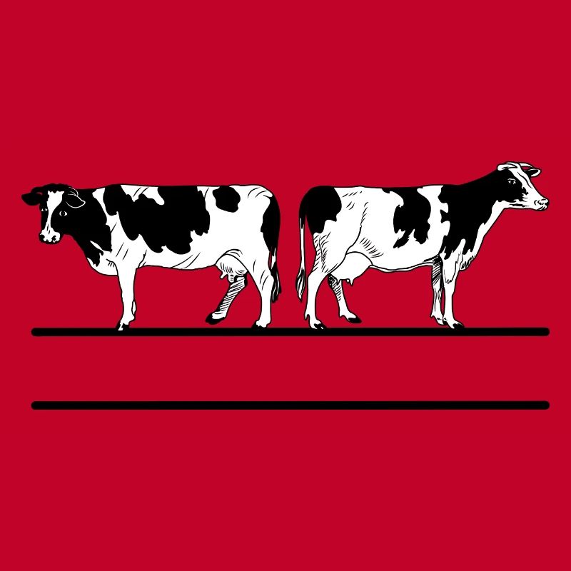 Schwarzweißes Kuhmonogramm