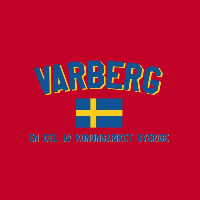 Drapeau de Varberg Partie de la Suède
