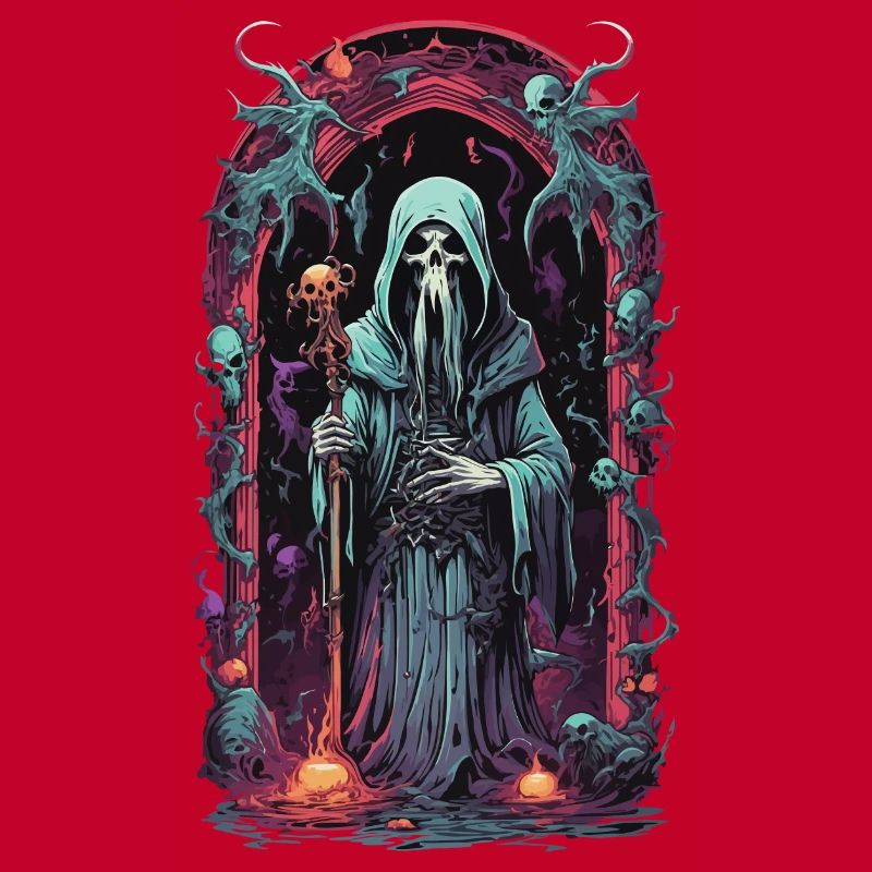 Underworld Grim Reaper Magic Halloween Design