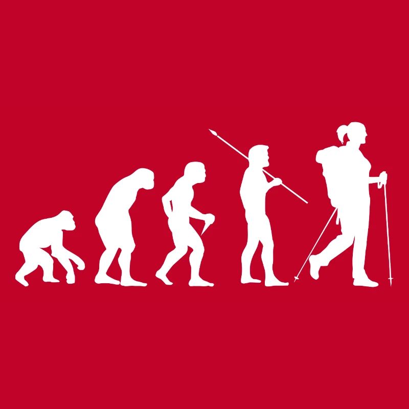 Evolution Hiking Woman Hiker