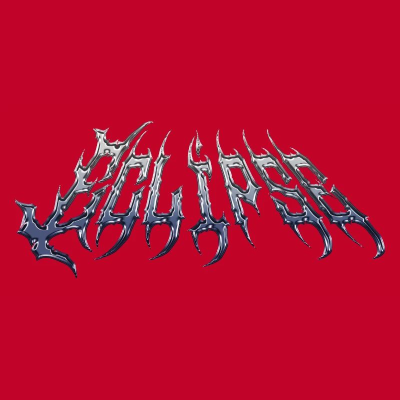 Finsternis – kaltmetallischer Chromtext
