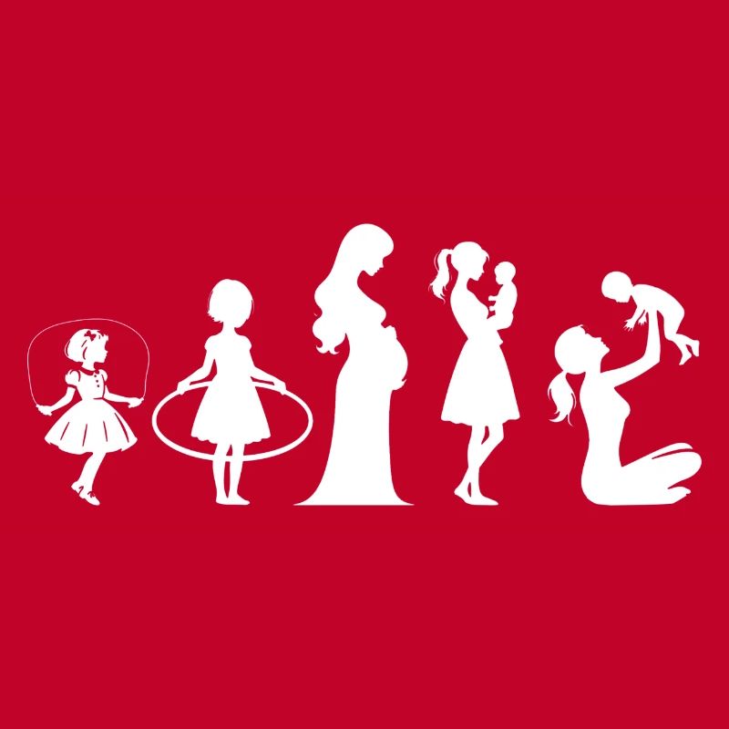 Evolution Mama Muttertag kind Familie