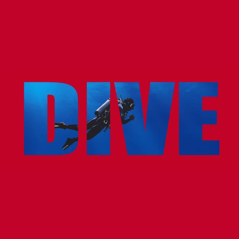 Texte de plongée avec plongeur dans l’océan