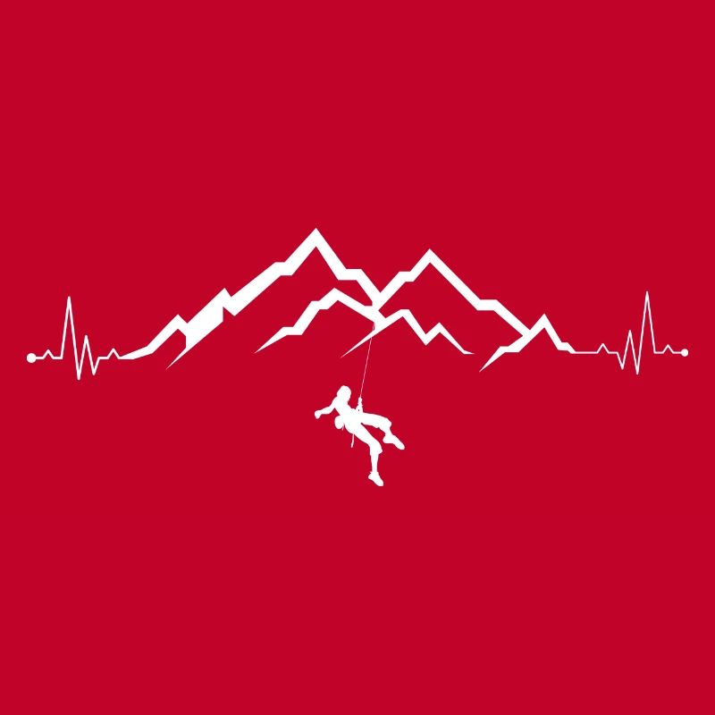 Summit Climber on Mountain Range Pulse