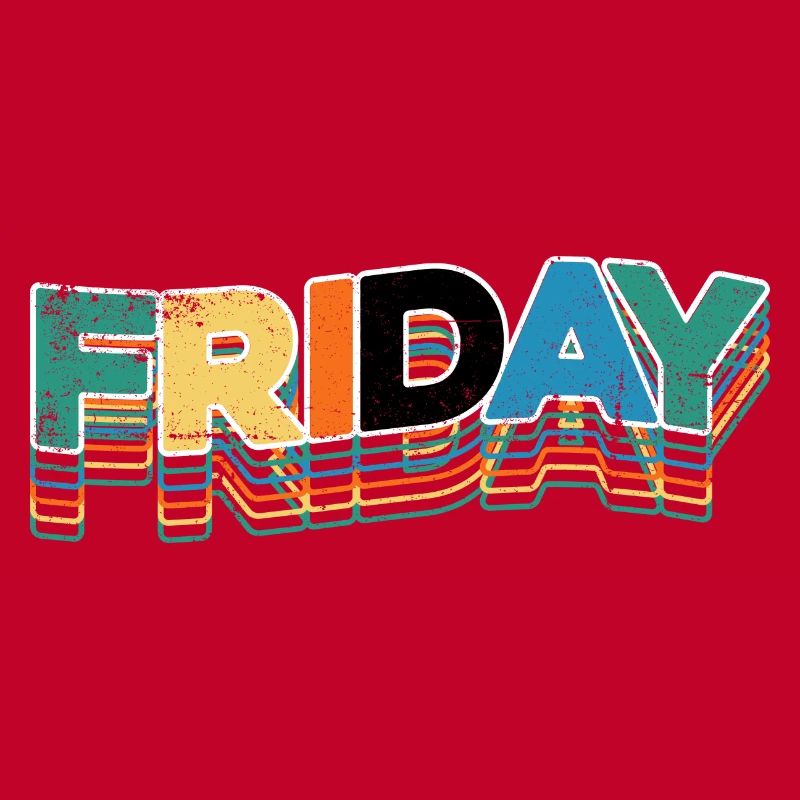 Lettres Rétro Stack du vendredi