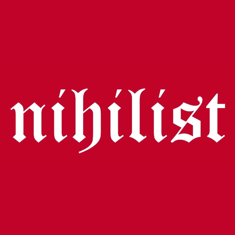 Conception de logo typographique gothique nihiliste