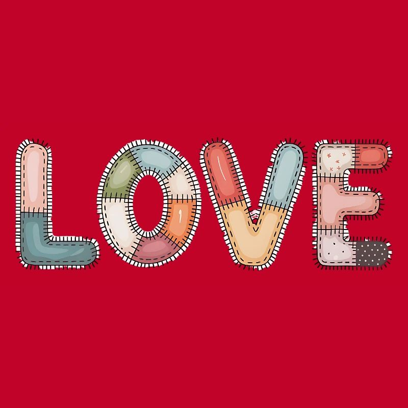 Love Patchwork Nähen Handarbeit Design