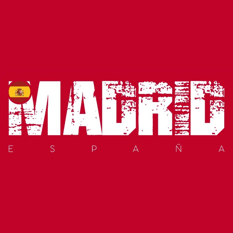 Distressed Made in Spain Typography