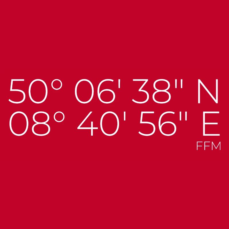 Coordinates Frankfurt am Main FFM