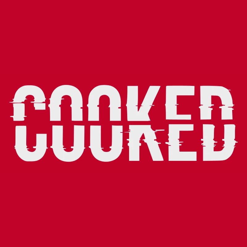 Glitch Lettering Cooked