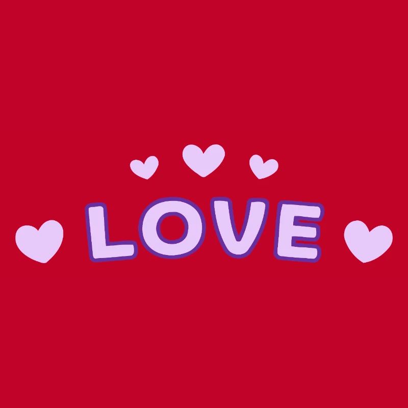 Liebe Purple Heart Tippfehler