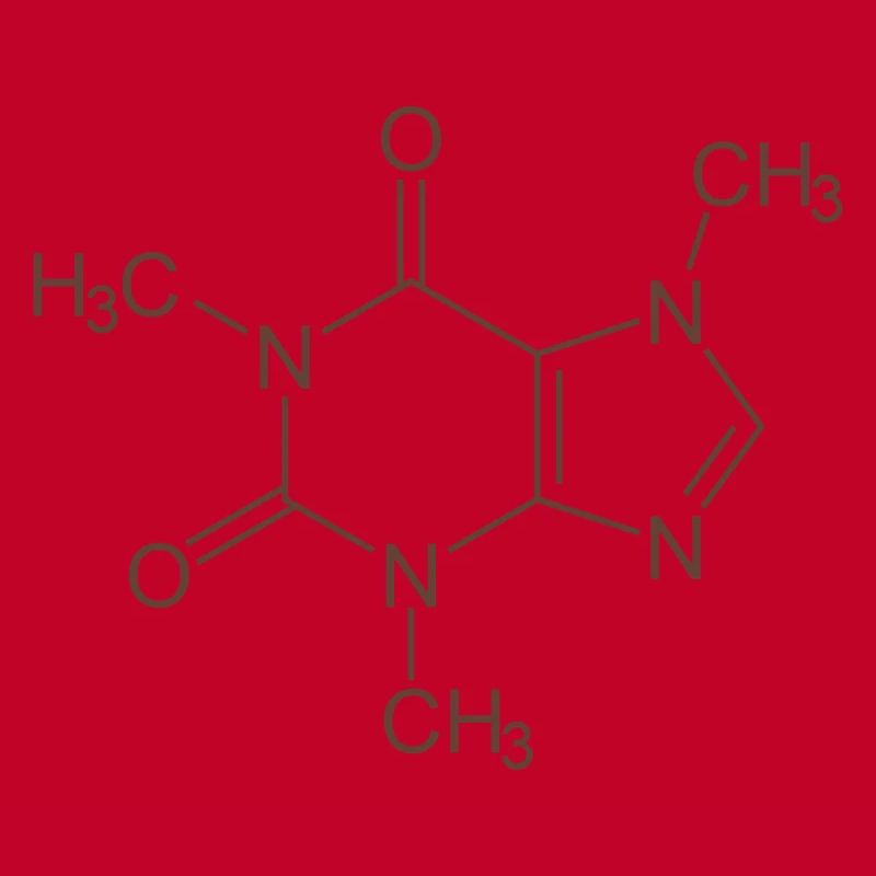 Caffeine Molecule (Coffee or Tea)