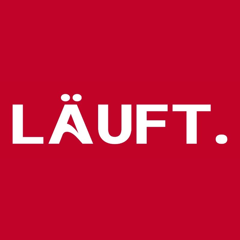 Läuft. Cooles Statement Minimal Trend Design