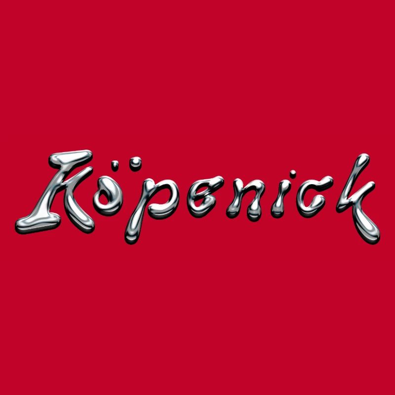 Köpenick Liquid Chrome Typography