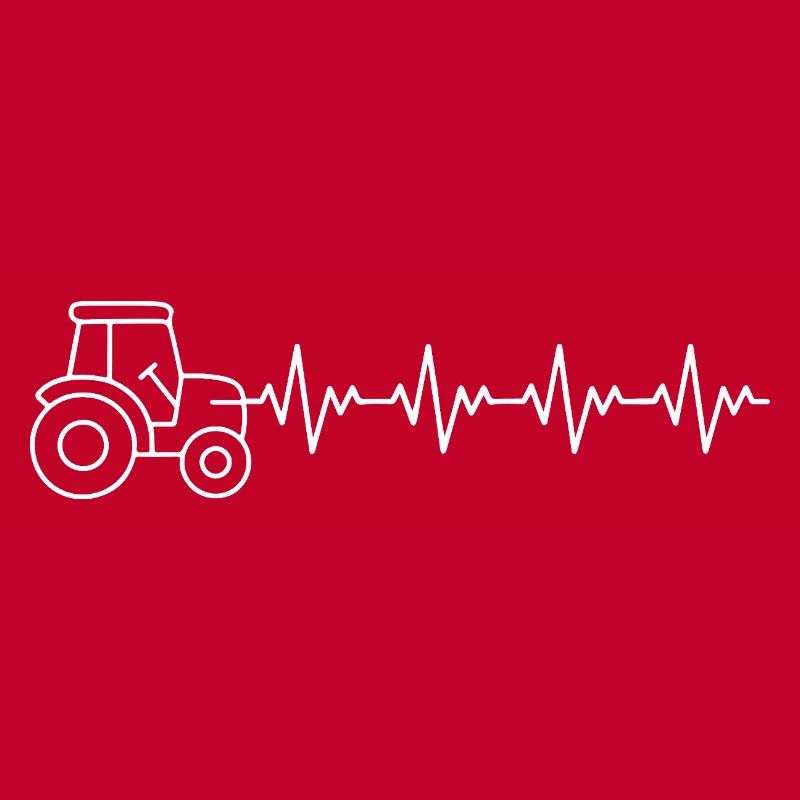 Traktor Bauer EKG Herzschlag