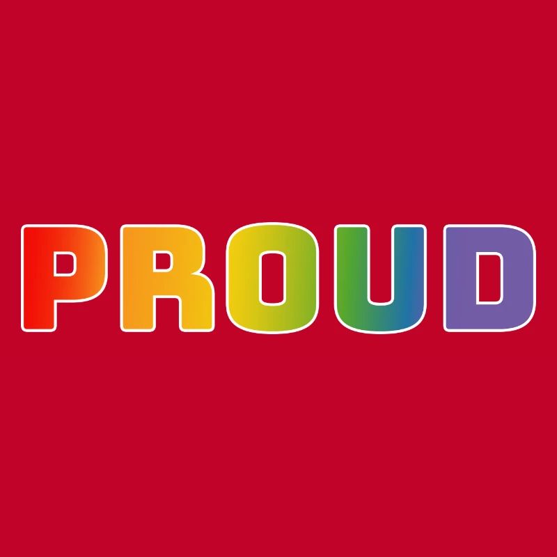 Regenbogen proud weiss