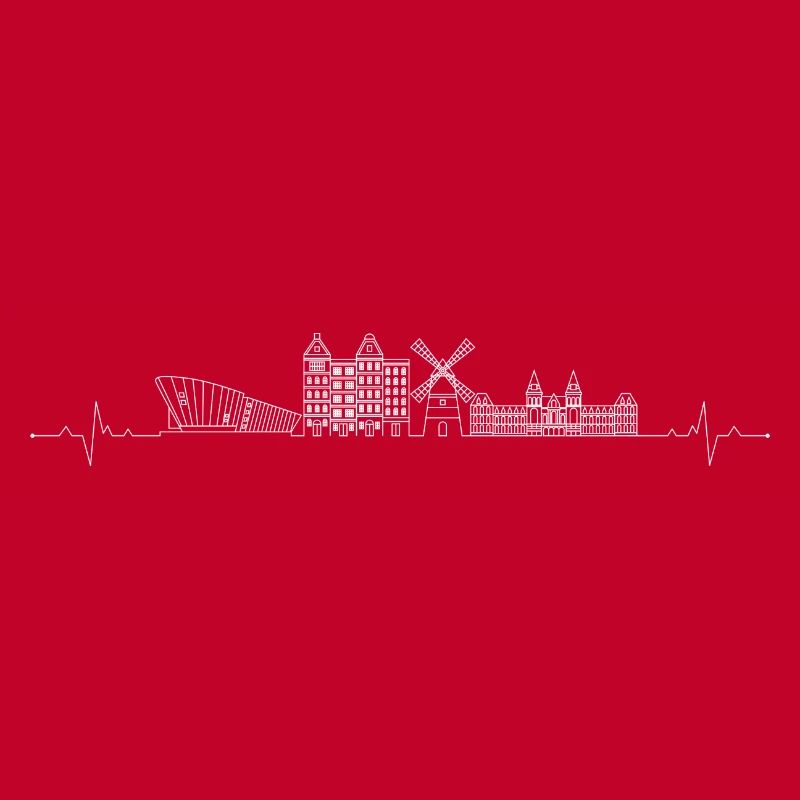 Heartbeat skyline amsterdam