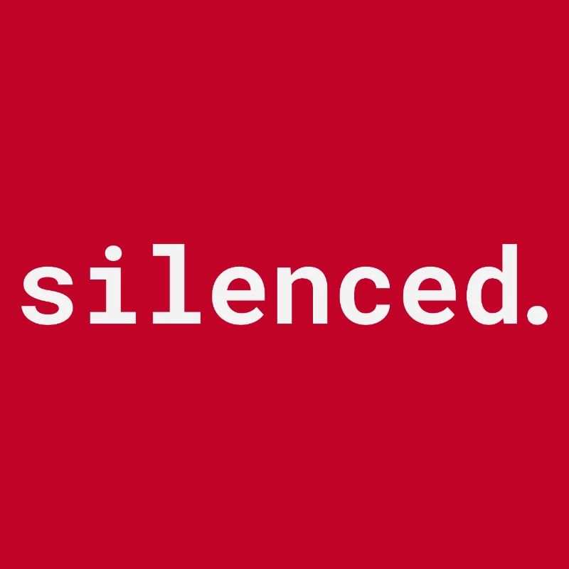 Silenced typographic design