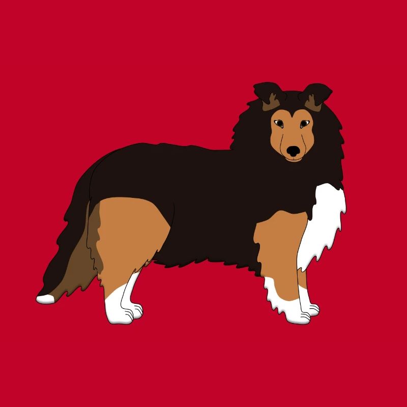 Pixel graphics Sheltie forward