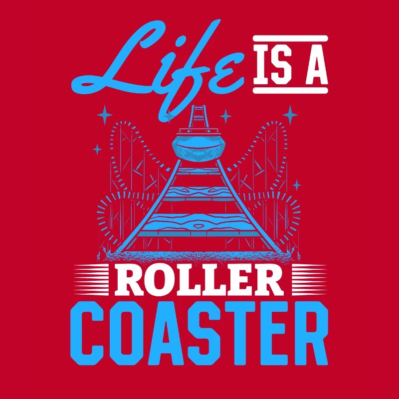 Life Is A Roller Coaster Achterbahn Park Geschenk