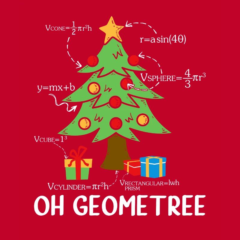 Christmas Geometry Christmas Tree and Math